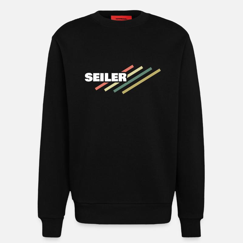Ropemaker - Sweatshirt - made by SPREAD  - SOLID BLACK