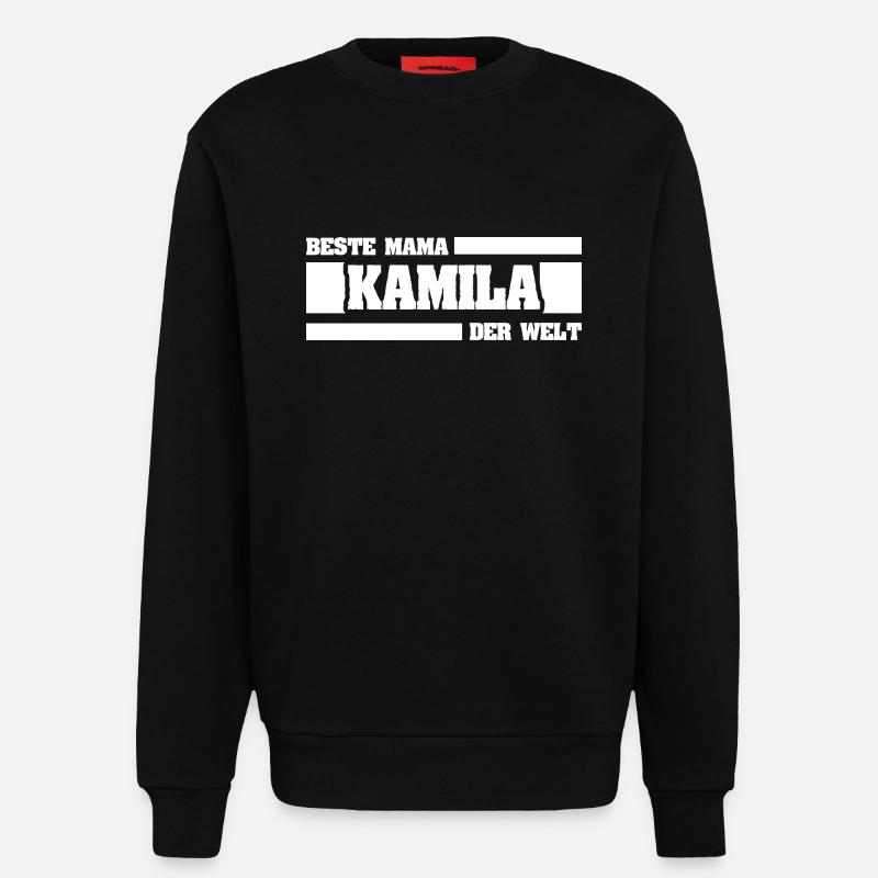 Gift for Kamila - Sweatshirt - made by SPREAD  - SOLID BLACK