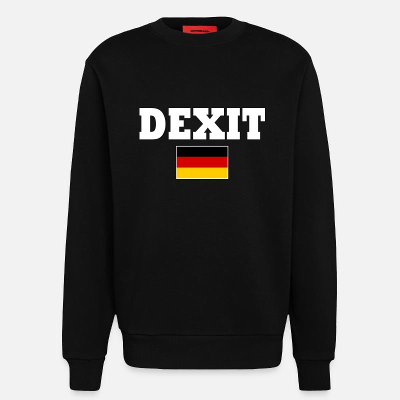 Dexit - Sweat bio décontracté fabriqué en UE - SOLID BLACK