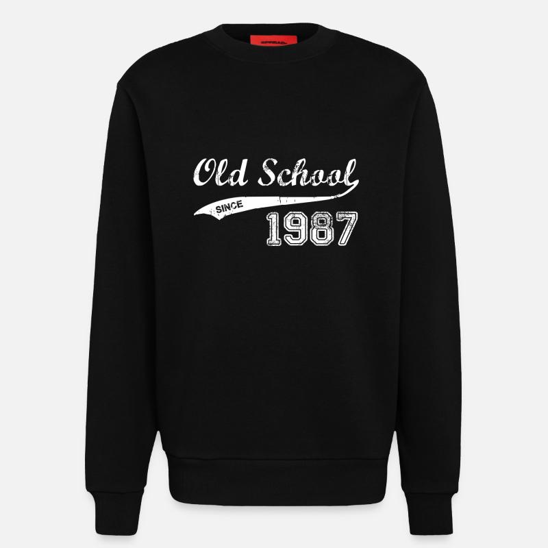 1987 - Sweatshirt - made by SPREAD - SOLID BLACK