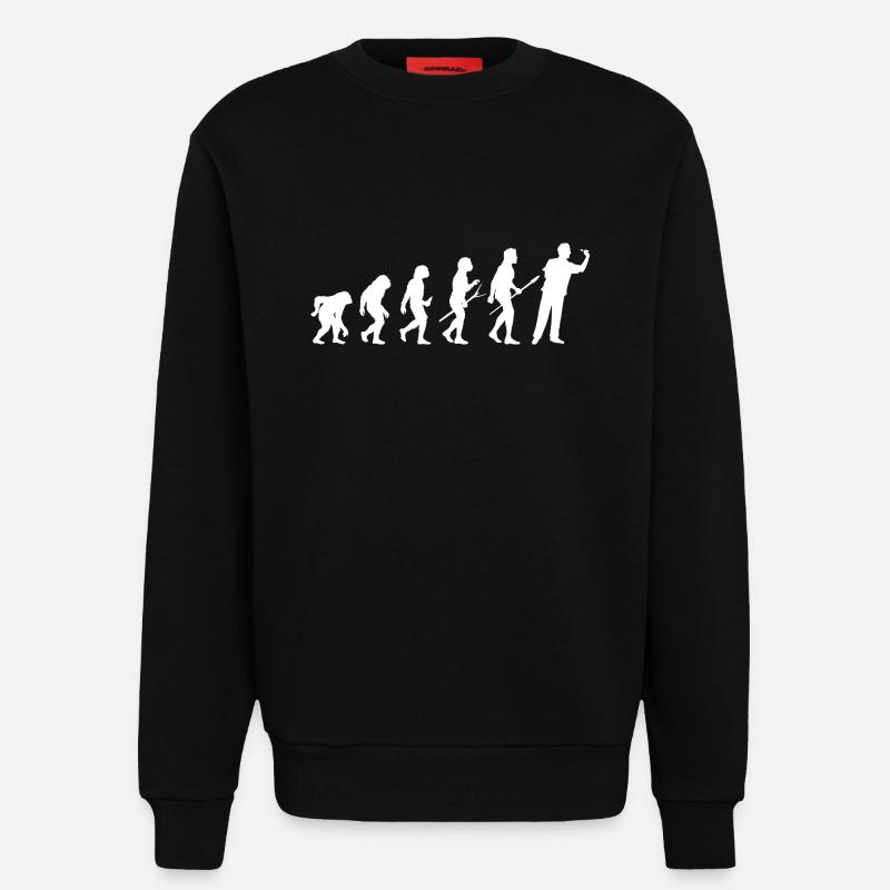 Joueur de fléchettes Evolution Fléchettes - Sweat bio décontracté fabriqué en UE - SOLID BLACK