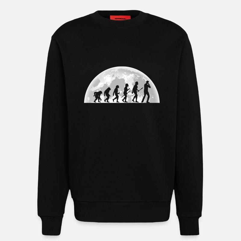 Harmonika Evolution Mundharmonika - Sweatshirt - made by SPREAD  - SOLID BLACK