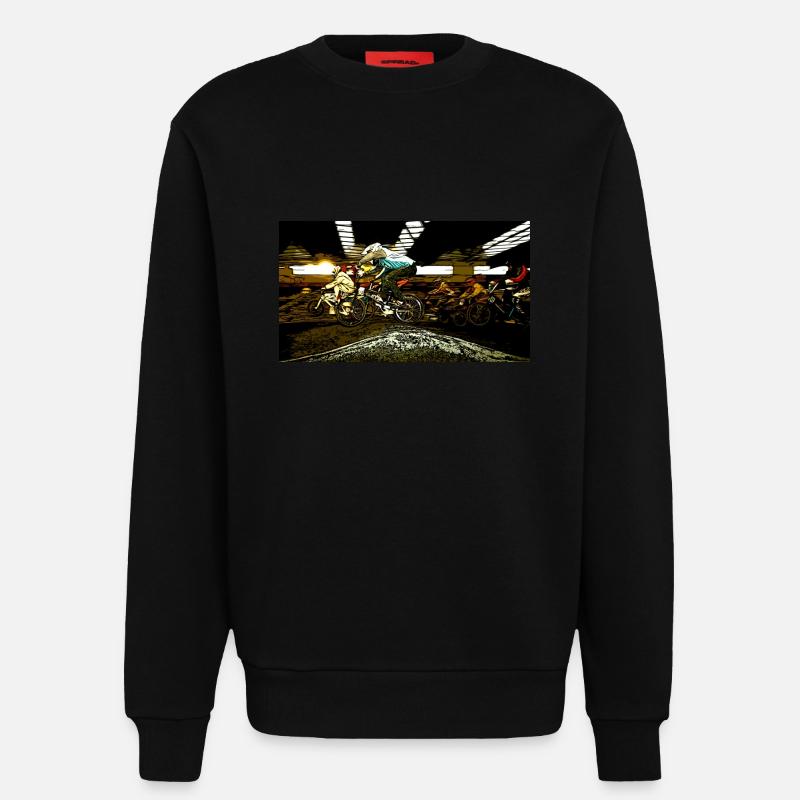 BMX (BMX) - Sweatshirt - made by SPREAD - SOLID BLACK
