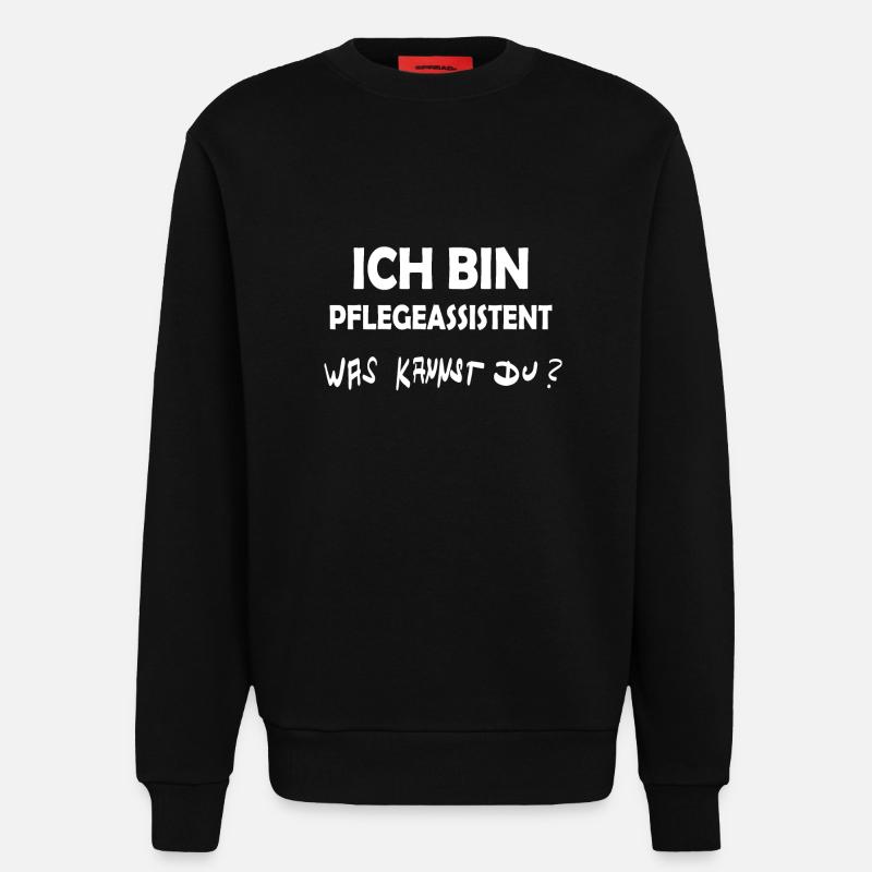 Beruf Pflegeassistent - Sweatshirt - made by SPREAD  - SOLID BLACK