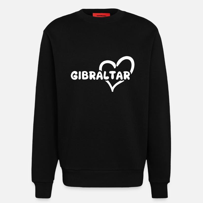Gift for Gibraltar - Sweatshirt - made by SPREAD - SOLID BLACK