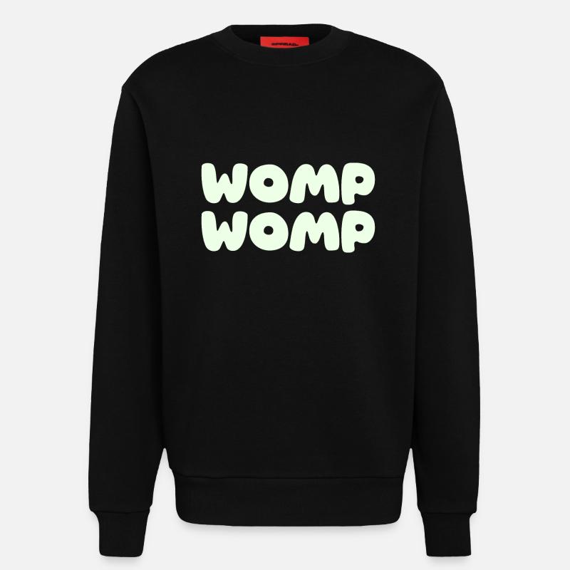 Womp Womp - mint green - Sweatshirt - made by SPREAD  - SOLID BLACK