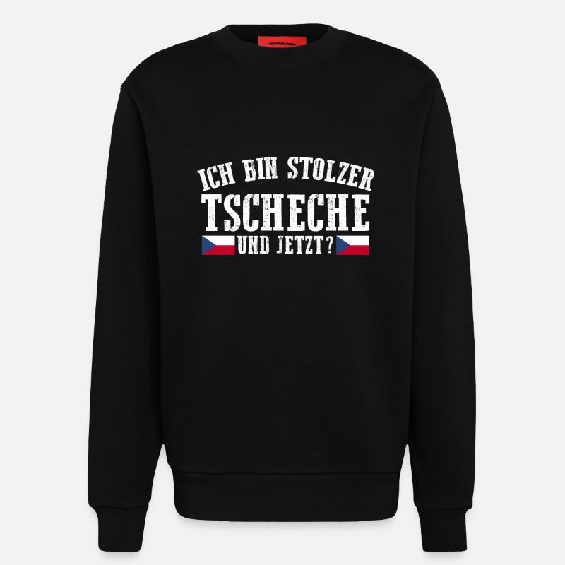 Tschechen Tschechisch Tschechien - Sweatshirt - made by SPREAD  - SOLID BLACK