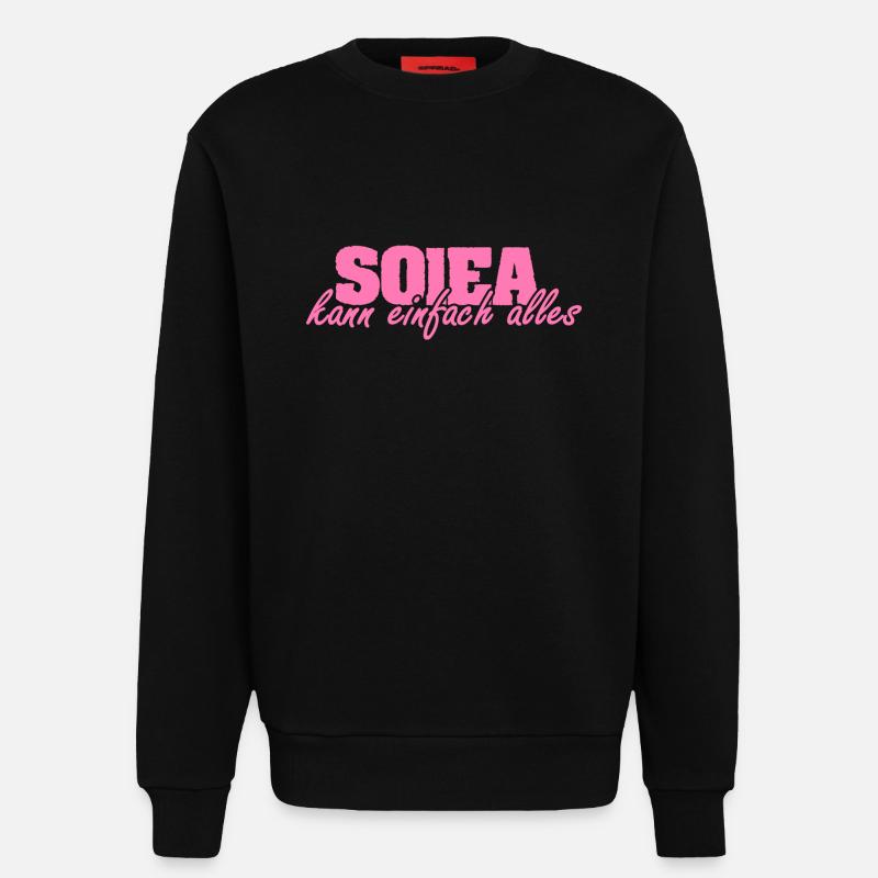 Mrs. Solea - Sweatshirt - made by SPREAD  - SOLID BLACK