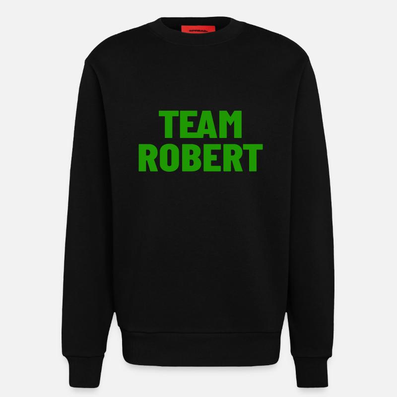 Team Robert - Sweatshirt - made by SPREAD  - SOLID BLACK