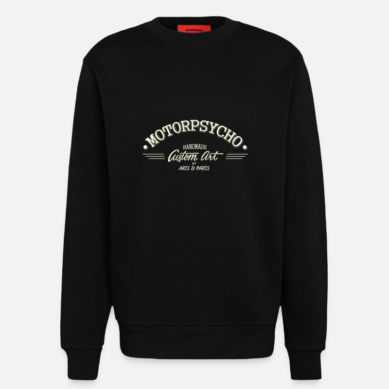 Motorpsycho1 - Sweatshirt - made by SPREAD  - SOLID BLACK