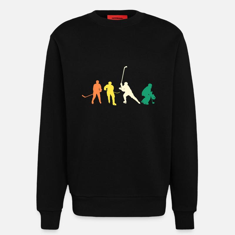 Eishockeyspieler Evolution Eishockey - Sweatshirt - made by SPREAD  - SOLID BLACK