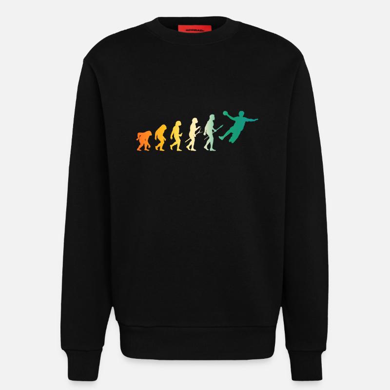 Handballer Evolution Handball - Sweatshirt - made by SPREAD  - SOLID BLACK
