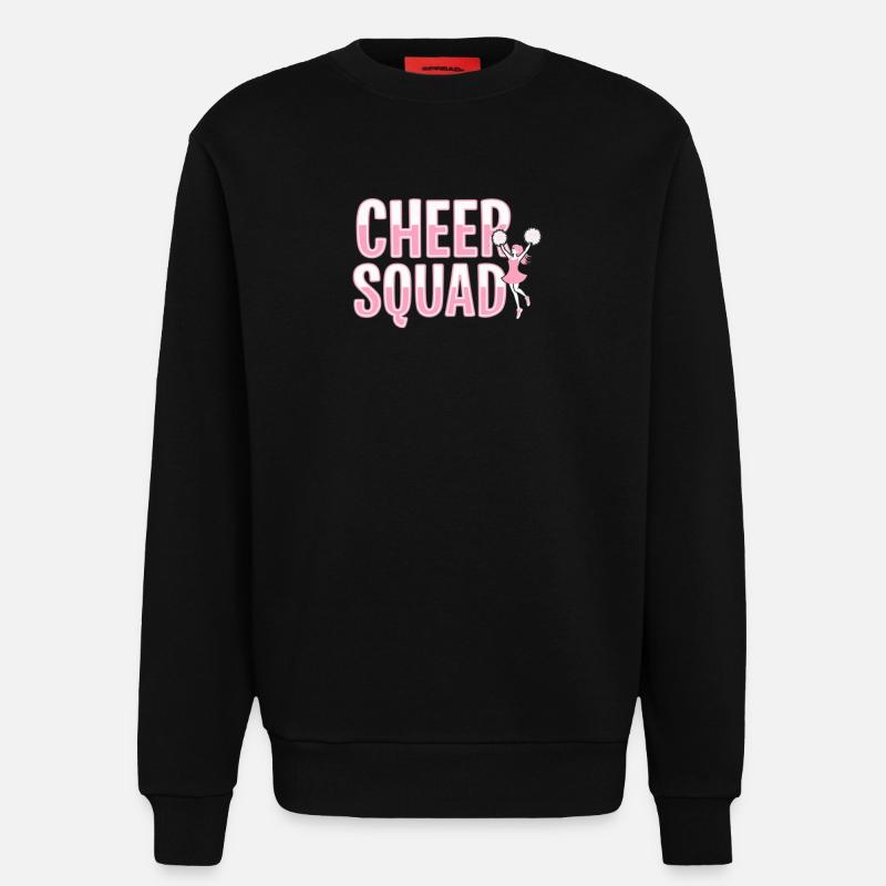 Cheer Squad Cheerleading d’équipe - Sweat bio décontracté fabriqué en UE - SOLID BLACK