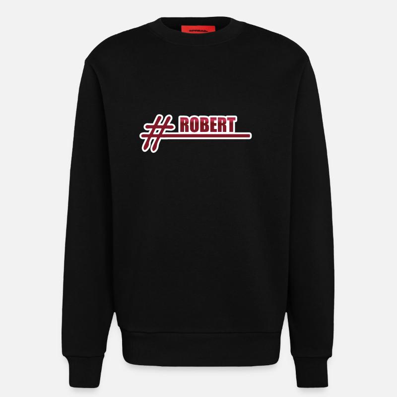 Vorname Robert - Sweatshirt - made by SPREAD - SOLID BLACK