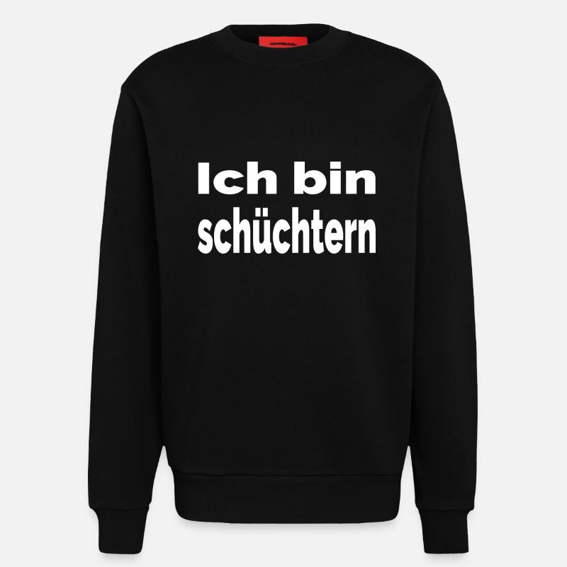 Schüchtern - Sweatshirt - made by SPREAD  - SOLID BLACK