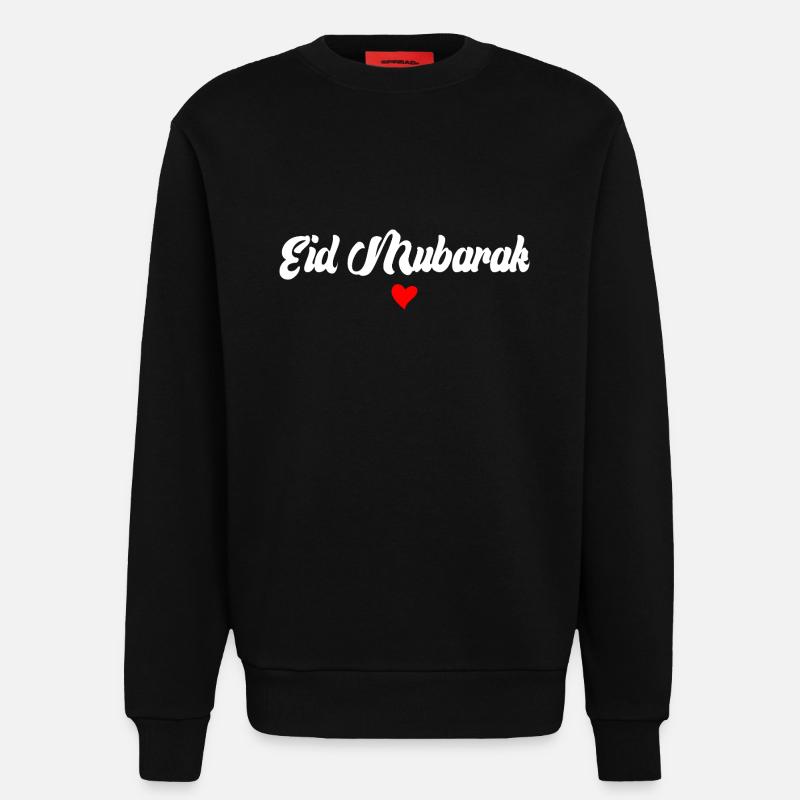 Islam Eid Mubarak - Sweatshirt - made by SPREAD  - SOLID BLACK