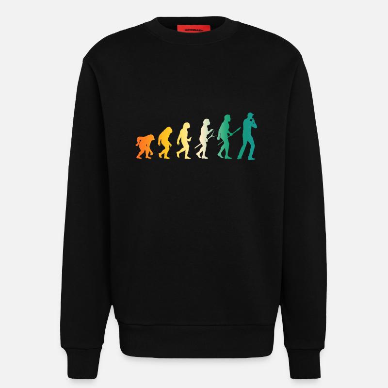 Harmonika Evolution Mundharmonika - Sweatshirt - made by SPREAD  - SOLID BLACK