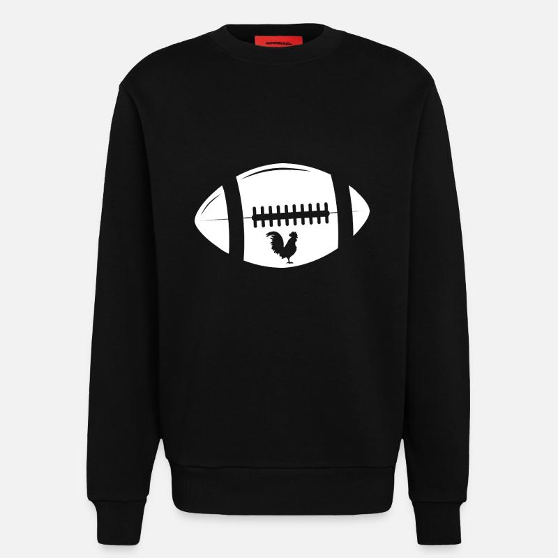 Rugby - Sweatshirt - made by SPREAD  - SOLID BLACK