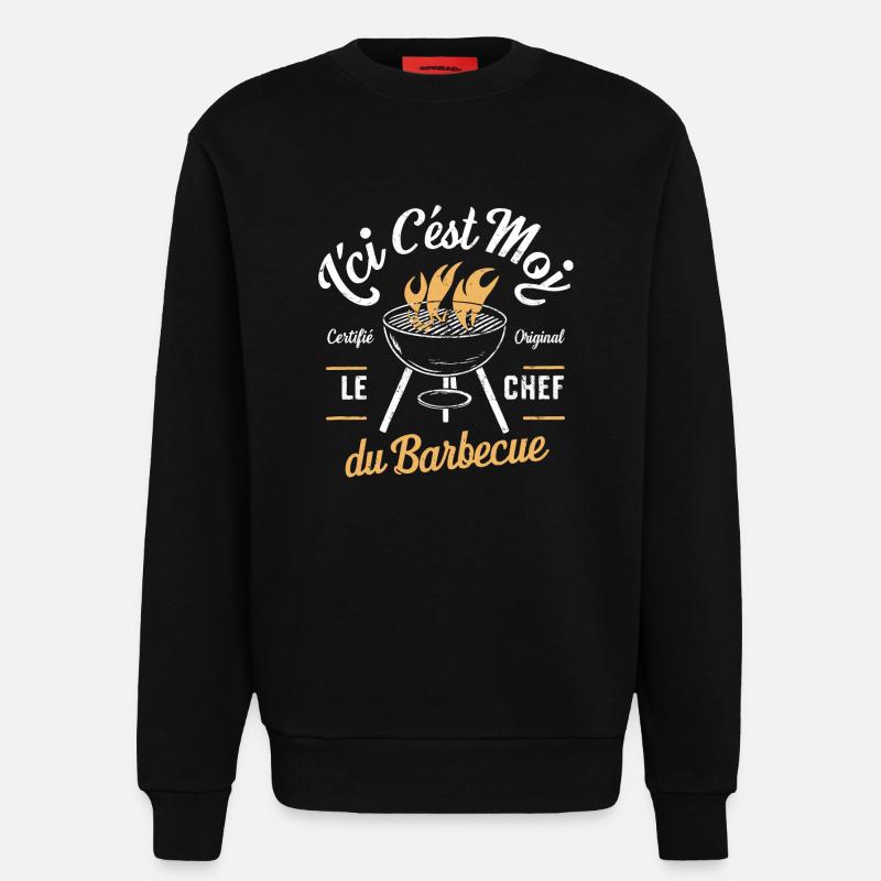 Der Grillchef - Sweatshirt - made by SPREAD  - SOLID BLACK