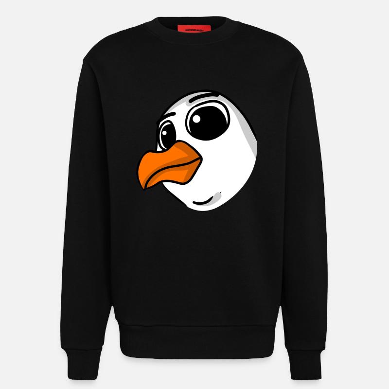 Möwe Kopf - Sweatshirt - made by SPREAD  - SOLID BLACK