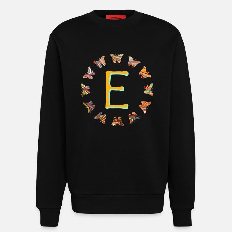 schmetterlinge e 56 e - Sweatshirt - made by SPREAD  - SOLID BLACK