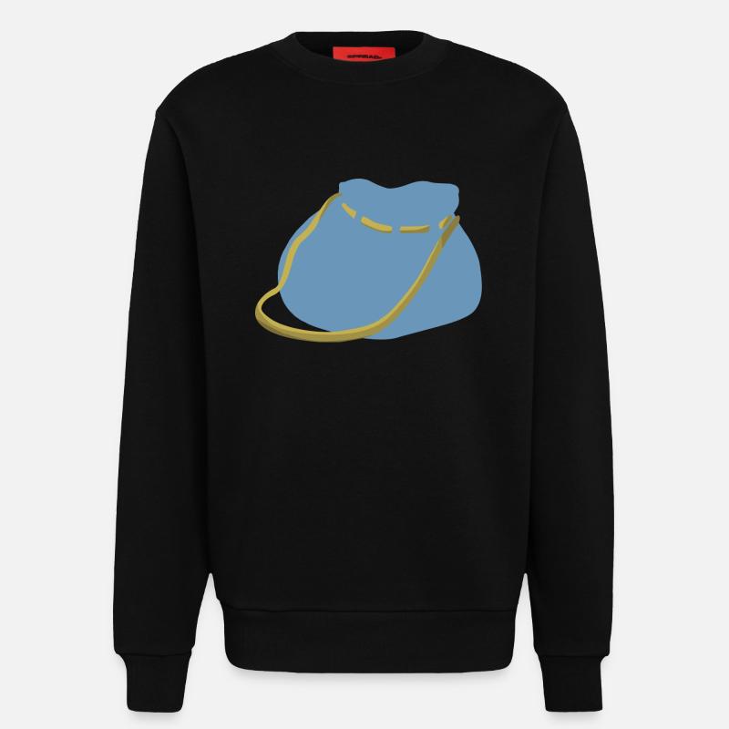 backpack suitcase backpack bag briefcase131 - Sweatshirt - made by SPREAD  - SOLID BLACK