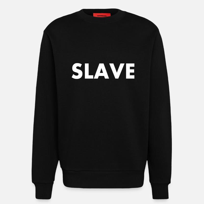Slave - Sweat bio décontracté fabriqué en UE - SOLID BLACK