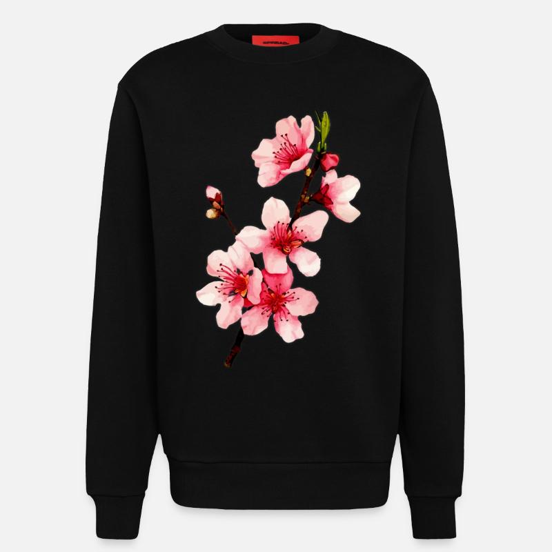 Kirschblüte - Sweatshirt - made by SPREAD  - SOLID BLACK