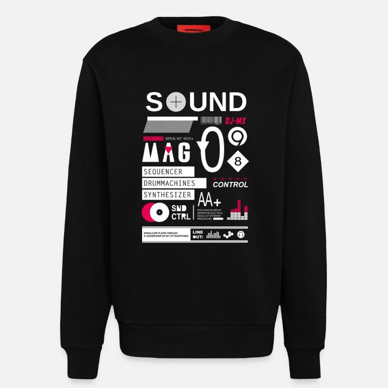 soundcontrol - Sweatshirt - made by SPREAD  - SOLID BLACK