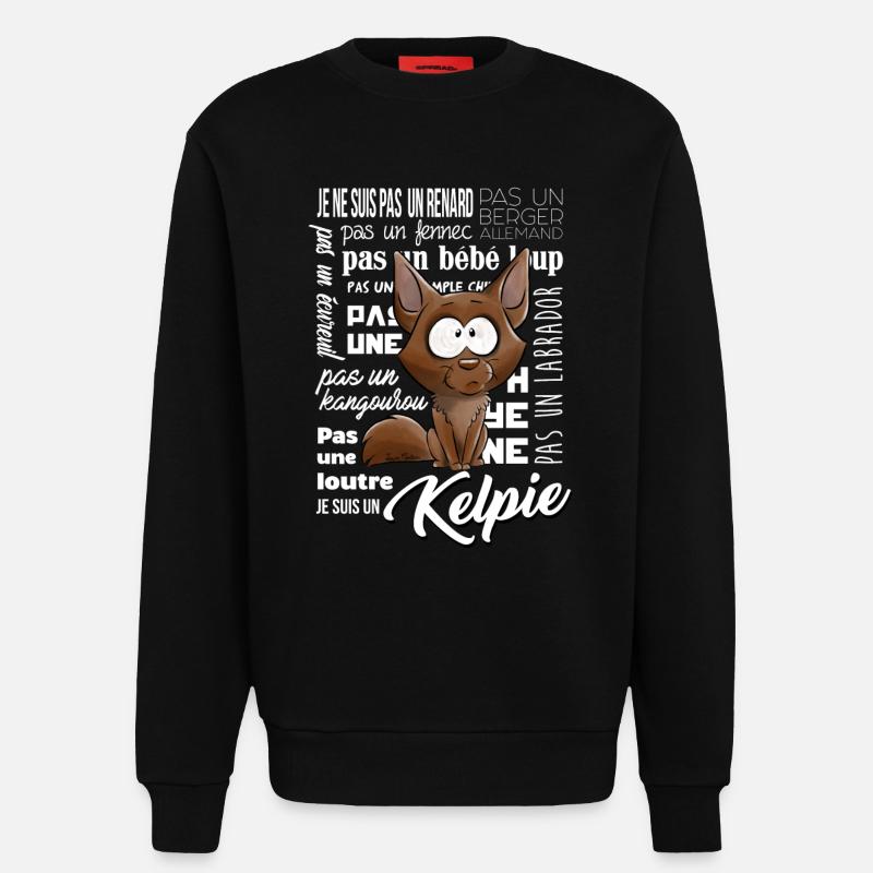 Ich bin ein Kelpie - Sweatshirt - made by SPREAD - SOLID BLACK