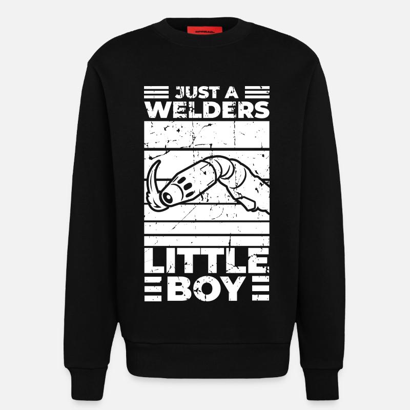 Lustiger Schweißer Junge - Sweatshirt - made by SPREAD  - SOLID BLACK