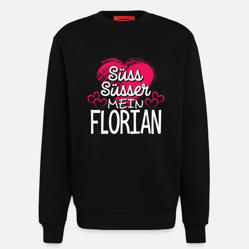 FLORIAN - süss - Sweatshirt - made by SPREAD  - SOLID BLACK