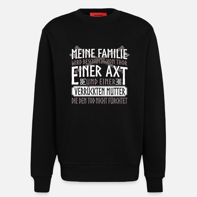 Wikinger - Thor - Sweatshirt - made by SPREAD  - SOLID BLACK