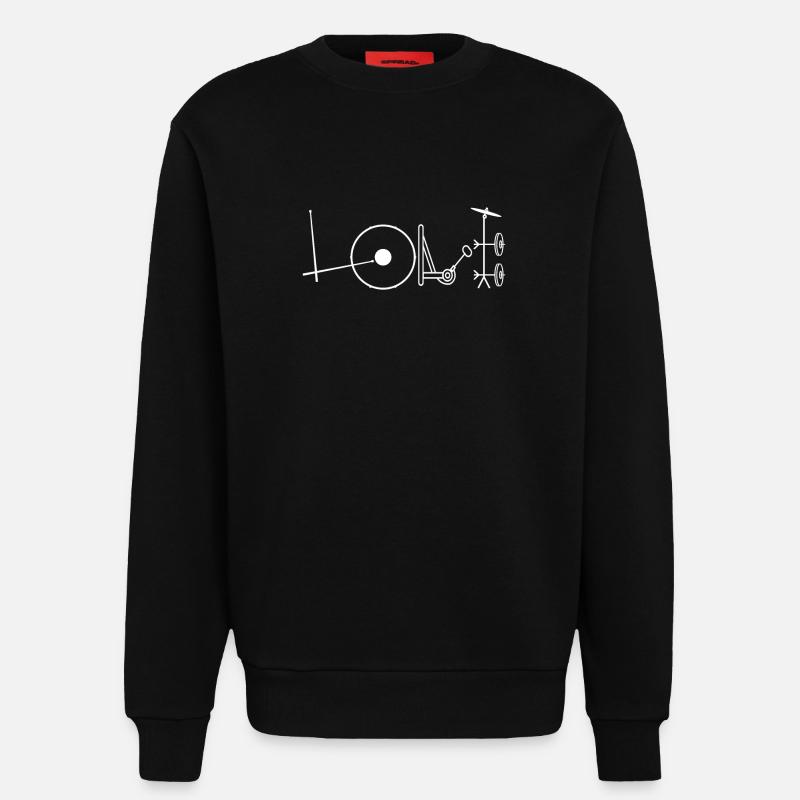 Cadeau batteur batteur batteur - Sweat bio décontracté fabriqué en UE - SOLID BLACK