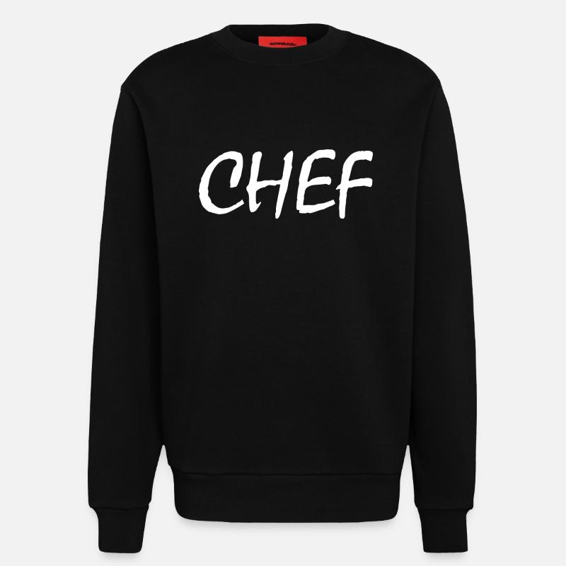 Chef - Sweatshirt - made by SPREAD - SOLID BLACK