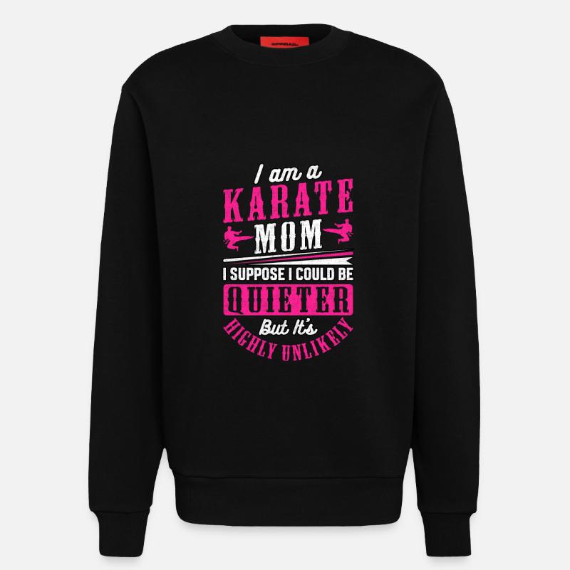 Karate Mama - Sweatshirt - made by SPREAD  - SOLID BLACK