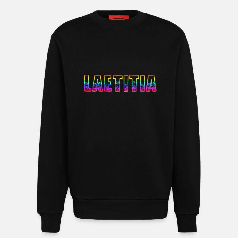 laetitia rs regenbogen - Sweatshirt - made by SPREAD  - SOLID BLACK