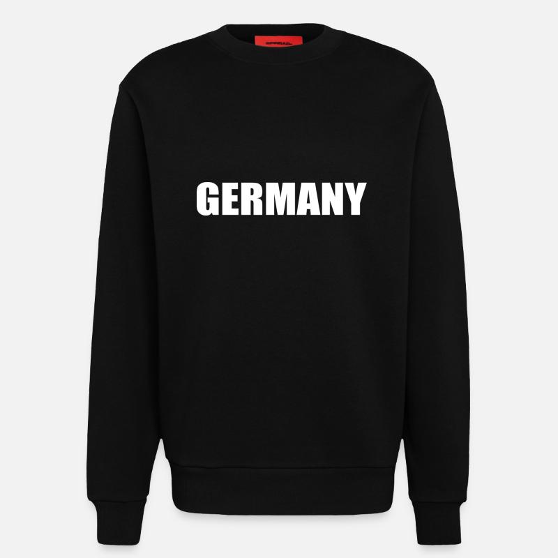 Germany - Sweatshirt - made by SPREAD  - SOLID BLACK
