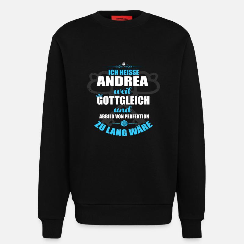ANDREA-Geschenk - Sweatshirt - made by SPREAD  - SOLID BLACK