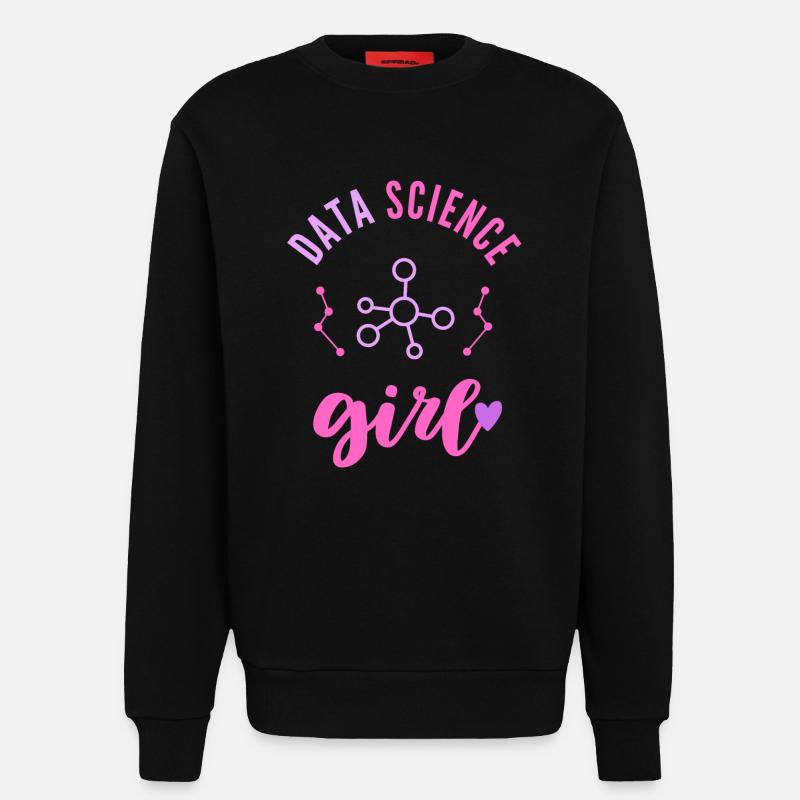 Data Science Mädchen Frau - Sweatshirt - made by SPREAD - SOLID BLACK