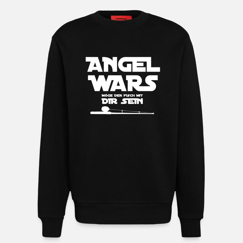 Angler - Sweatshirt - made by SPREAD - SOLID BLACK