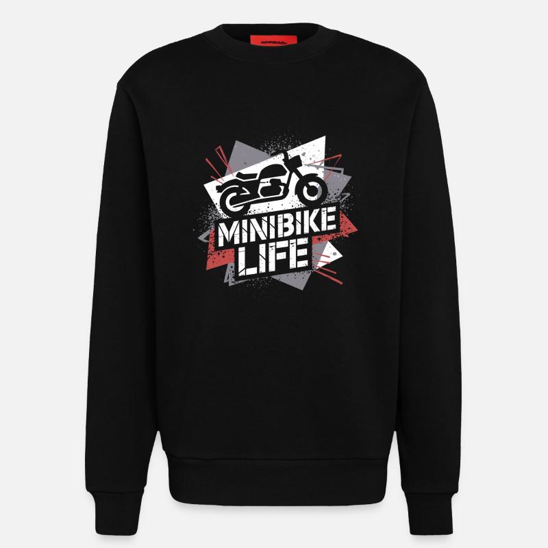 Small bikes, big passion - Sweatshirt - made by SPREAD  - SOLID BLACK