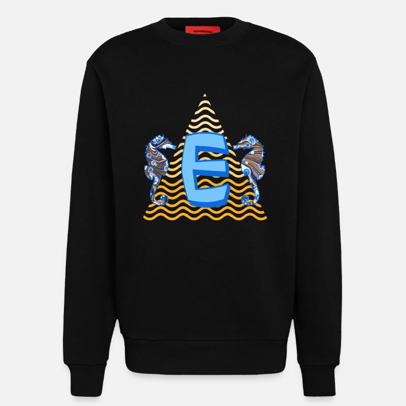 seepferdchen e 262 e - Sweatshirt - made by SPREAD - SOLID BLACK
