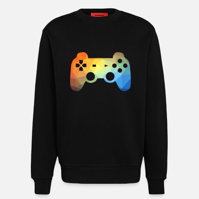 Bunter Gaming Controller - Sweatshirt - made by SPREAD  - SOLID BLACK