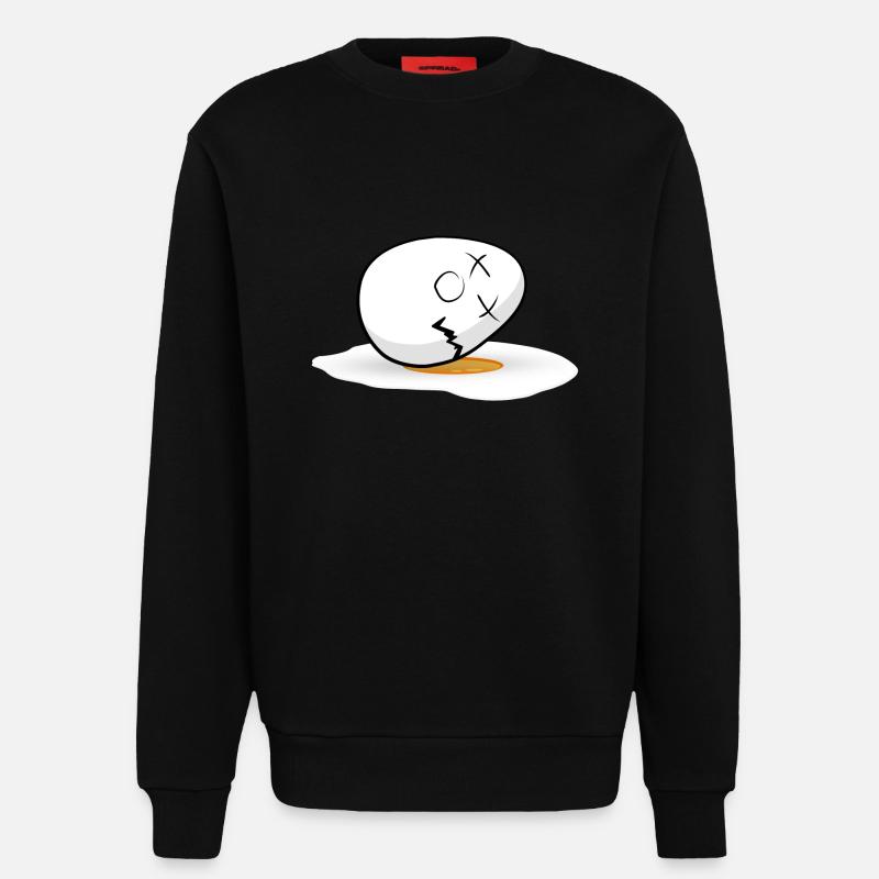 Joyeuses Pâques Egg - Sweat bio décontracté fabriqué en UE - SOLID BLACK