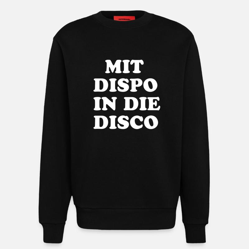 Disco - Sweatshirt - made by SPREAD  - SOLID BLACK
