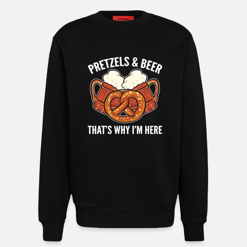 Brezel - Sweatshirt - made by SPREAD  - SOLID BLACK