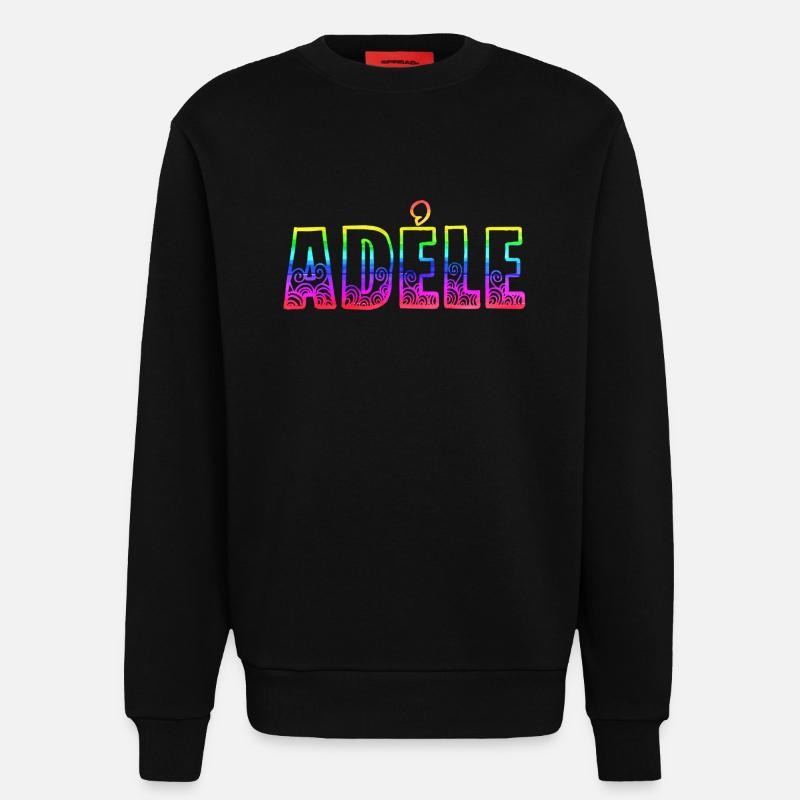 adéle rs regenbogen - Sweatshirt - made by SPREAD  - SOLID BLACK