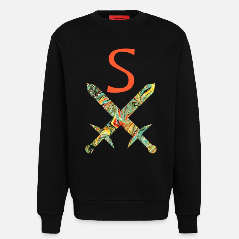 gekreuzte schwerter e 200 s - Sweatshirt - made by SPREAD  - SOLID BLACK