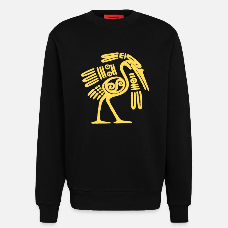 Oiseau mexicain - Sweat bio décontracté fabriqué en UE - SOLID BLACK